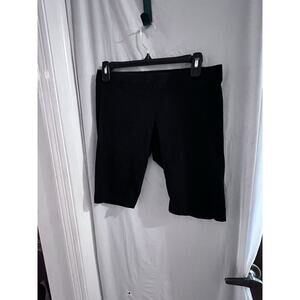 Standard James Perse Black Estilo Stretch Jersey Shorts Sz 3/m See Measurements